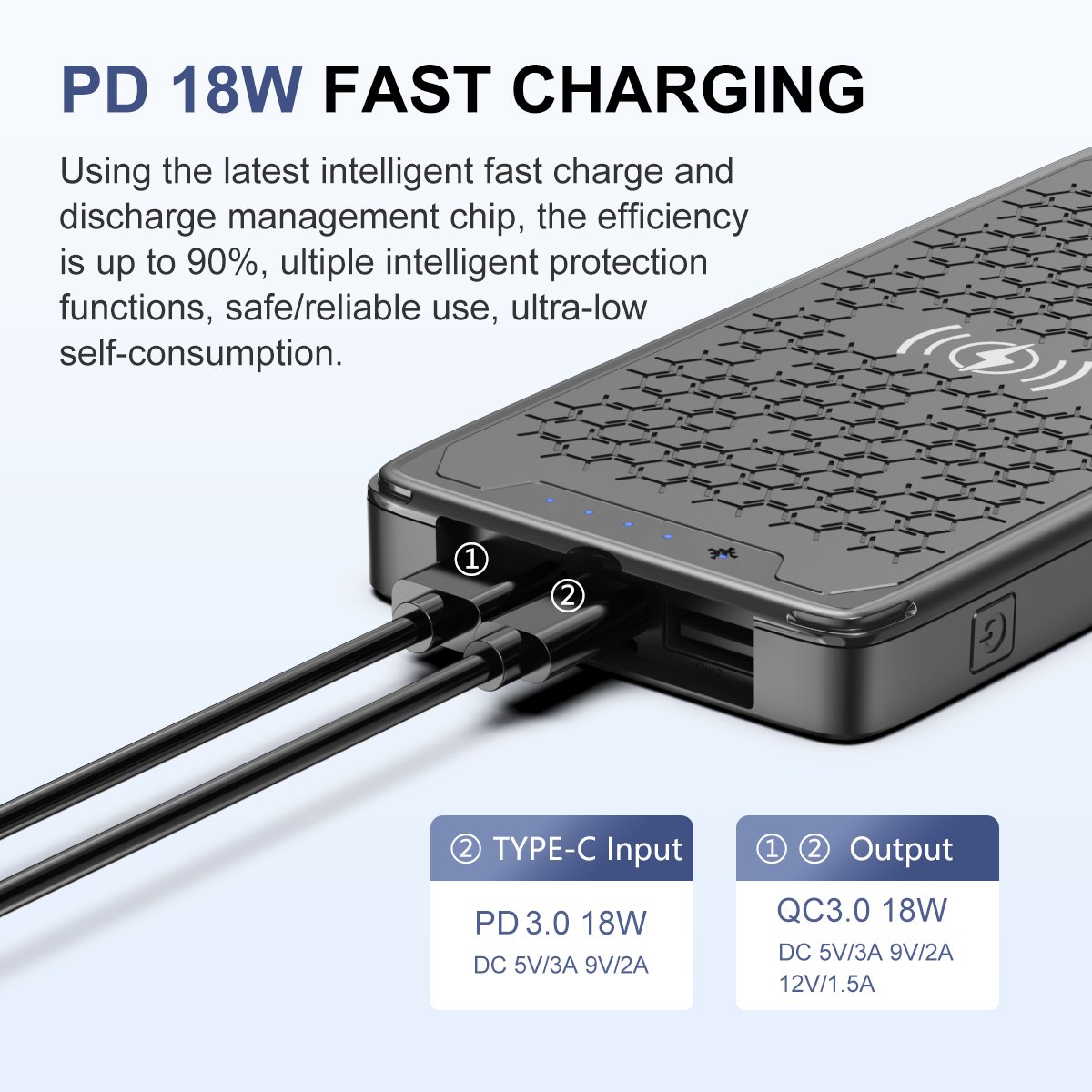 Portable solar charger/ panel powerbank 20000mah solar power bank