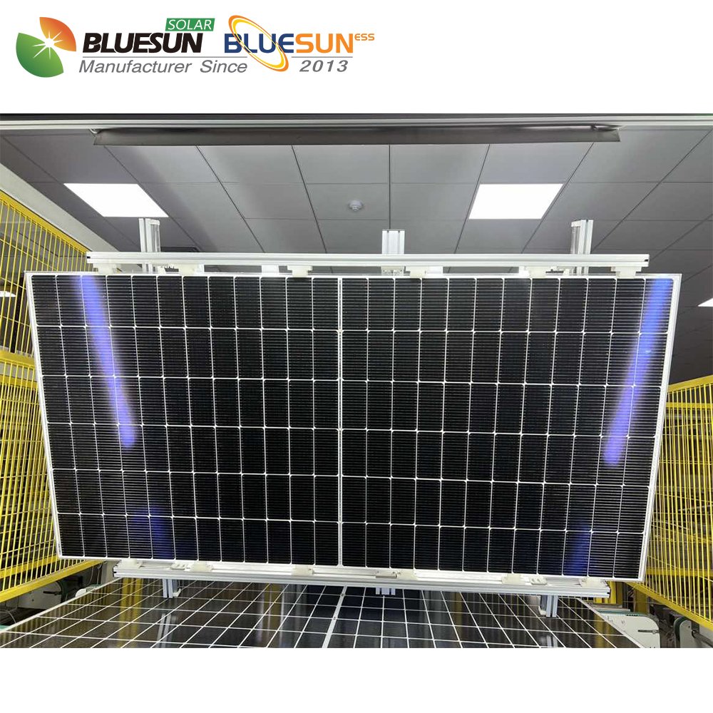 Bluesun JA 500w 550w 600w solar panel bifacial solar pv panel monocrystalline solar panels for house