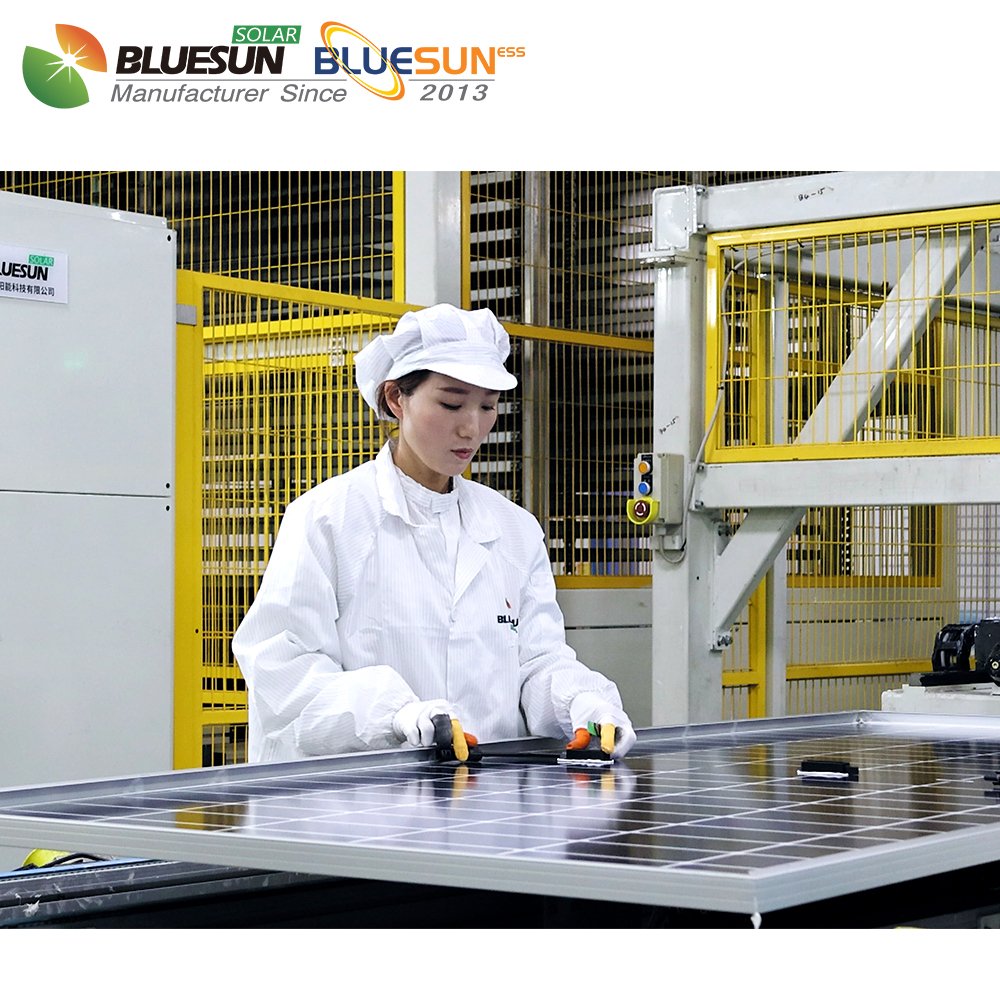 Bluesun JA 500w 550w 600w solar panel bifacial solar pv panel monocrystalline solar panels for house