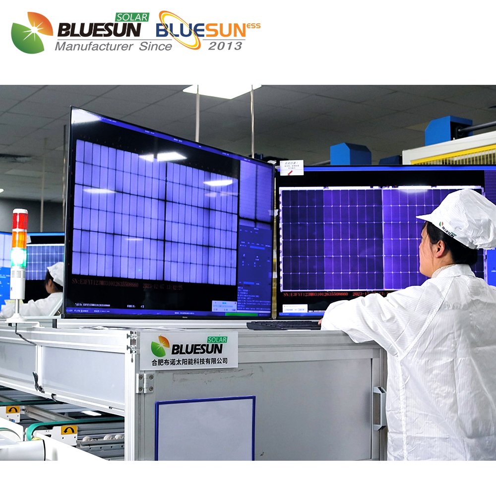 Bluesun JA 500w 550w 600w solar panel bifacial solar pv panel monocrystalline solar panels for house