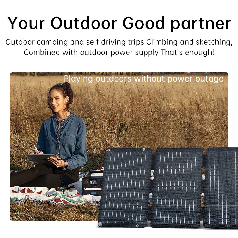 Solar panel China Manufacturer Cheap Price ETFE 30W Solar Foldable Panel Integrated Single Crystal Solar Panel