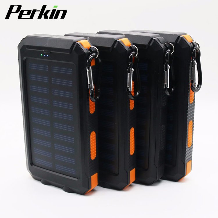 2018 Large-capacity wireless charger power bank with bring two big lights 10000mah