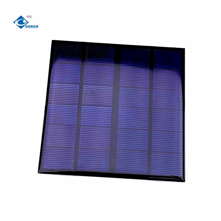 2W Customized Poly Solar Panels ZW-115115-6V Mini Solar Panels Power Charger 6V Mini Epoxy Adhesive Solar Panel