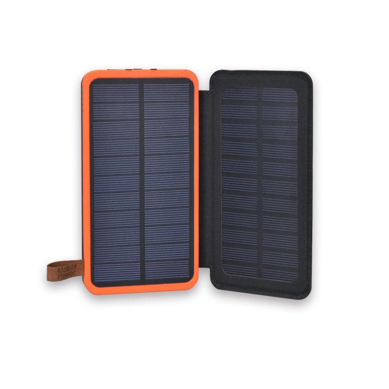 Foldable Solar Panel Power Bank 20000mAh Outdoor Hiking Waterproof Powerbank Portable Solar Charger