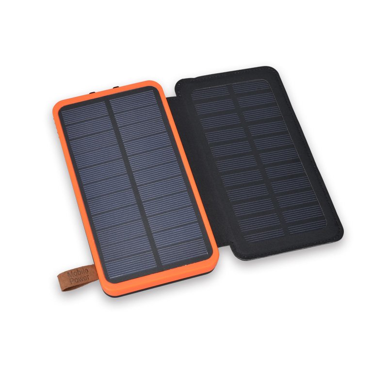 Foldable Solar Panel Power Bank 20000mAh Outdoor Hiking Waterproof Powerbank Portable Solar Charger