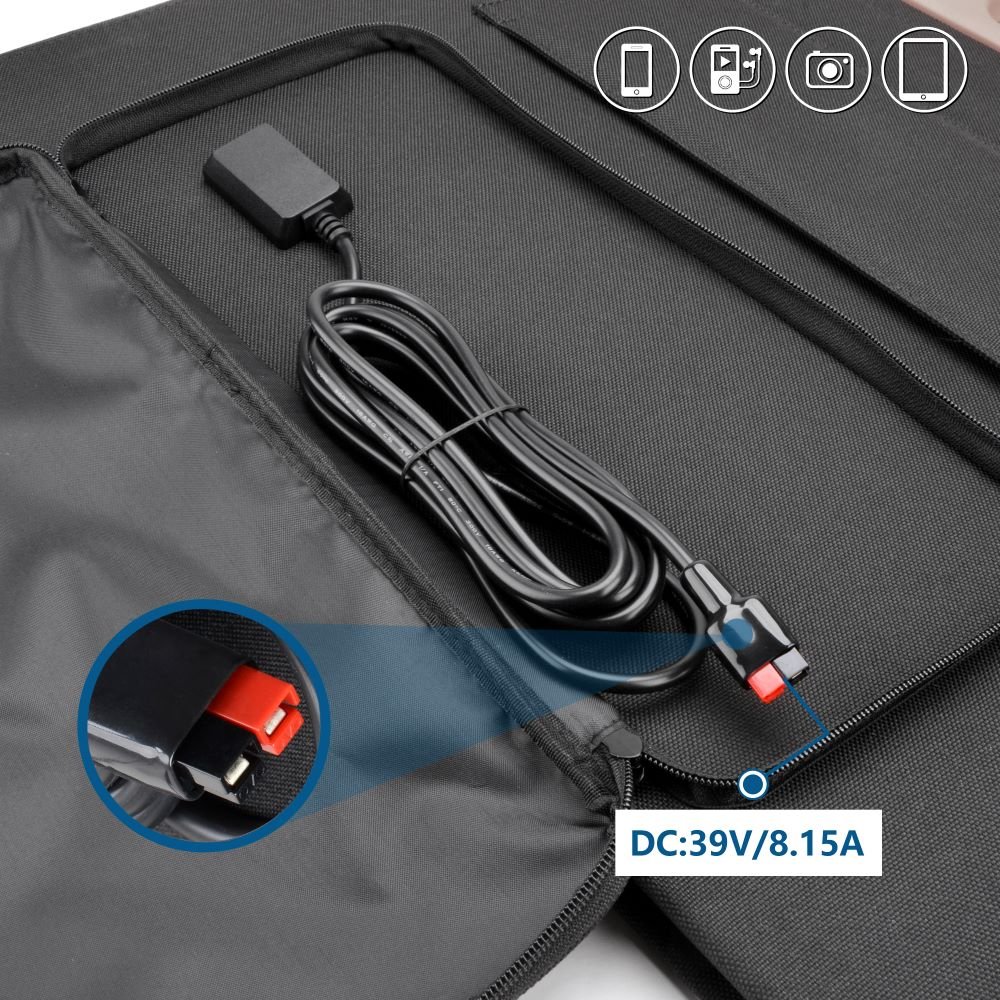 300W Monocrystalline Camping Power Station Solar Charger Flexible Folding Foldable Solar Panel Portable