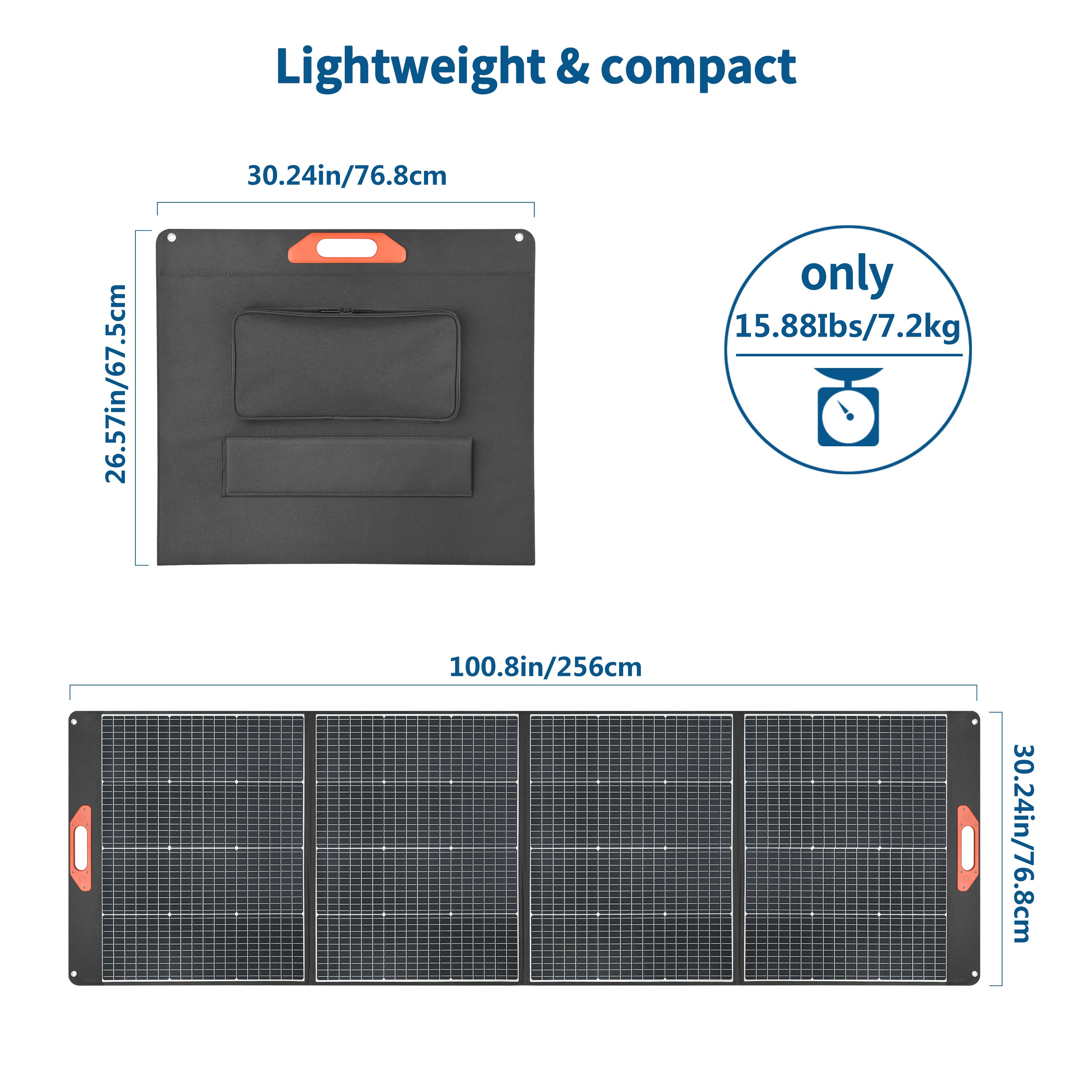 300W Monocrystalline Camping Power Station Solar Charger Flexible Folding Foldable Solar Panel Portable