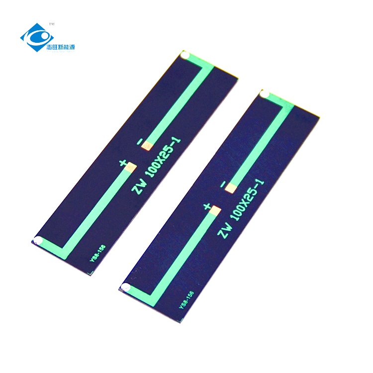 0.34W Lightweight Silicon Solar Panel Module 5.5V Customized Solar Panel ZW-10025-5.5V Mini Solar Panels Power Charger