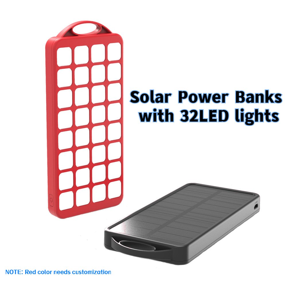 SUOMAIKE Hot Sale 20000 Solar Energy Power Station Waterproof Usb Charger 8000mah Battery Pack Solar Power Bank