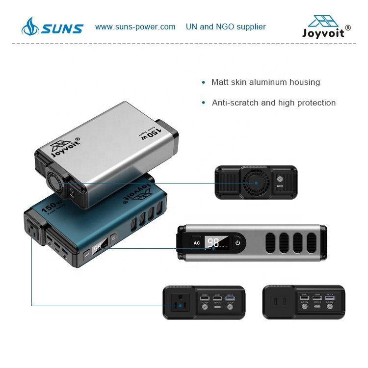 ROHS certified solar charger 150W Portable Power Station lithium battery Power bank solar charger with Foldable PV for iPad