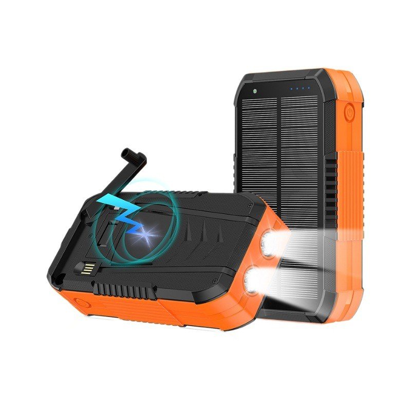 Hot Sales Portable Mobile Charger Power Banks High Capacity 30000mah 40000mah ABS Solar Wireless LED Features Fast USB Port