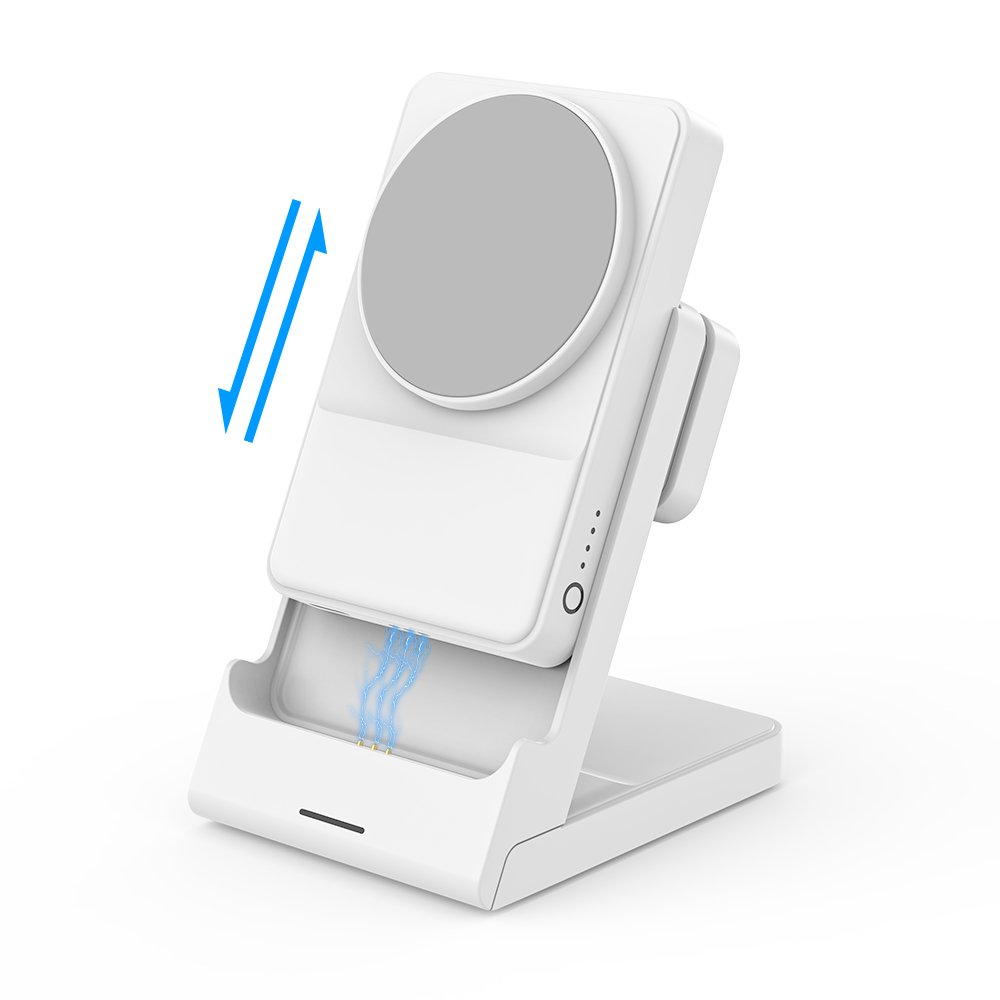 P7 5000mAh Wireless Charging for Phone Fast Charge Mini 3 in 1 Wireless Charger Portable Magnetic Power Bank