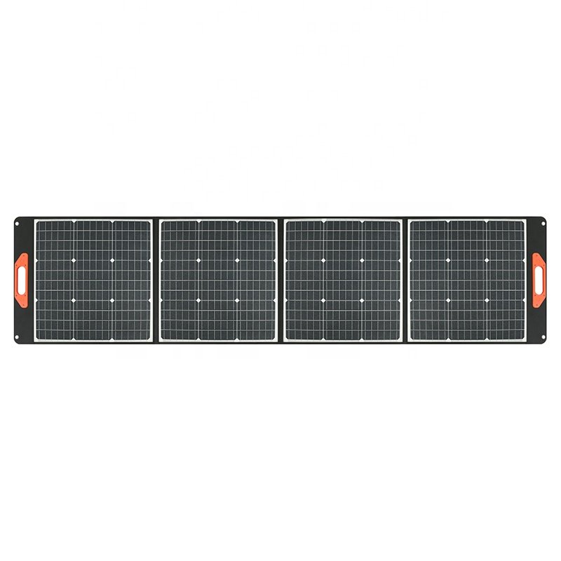Portable 200W Monocrystalline Solar Generator Kit Waterproof Foldable Solar Charger for Laptops Cell Phones Tablets for Camping