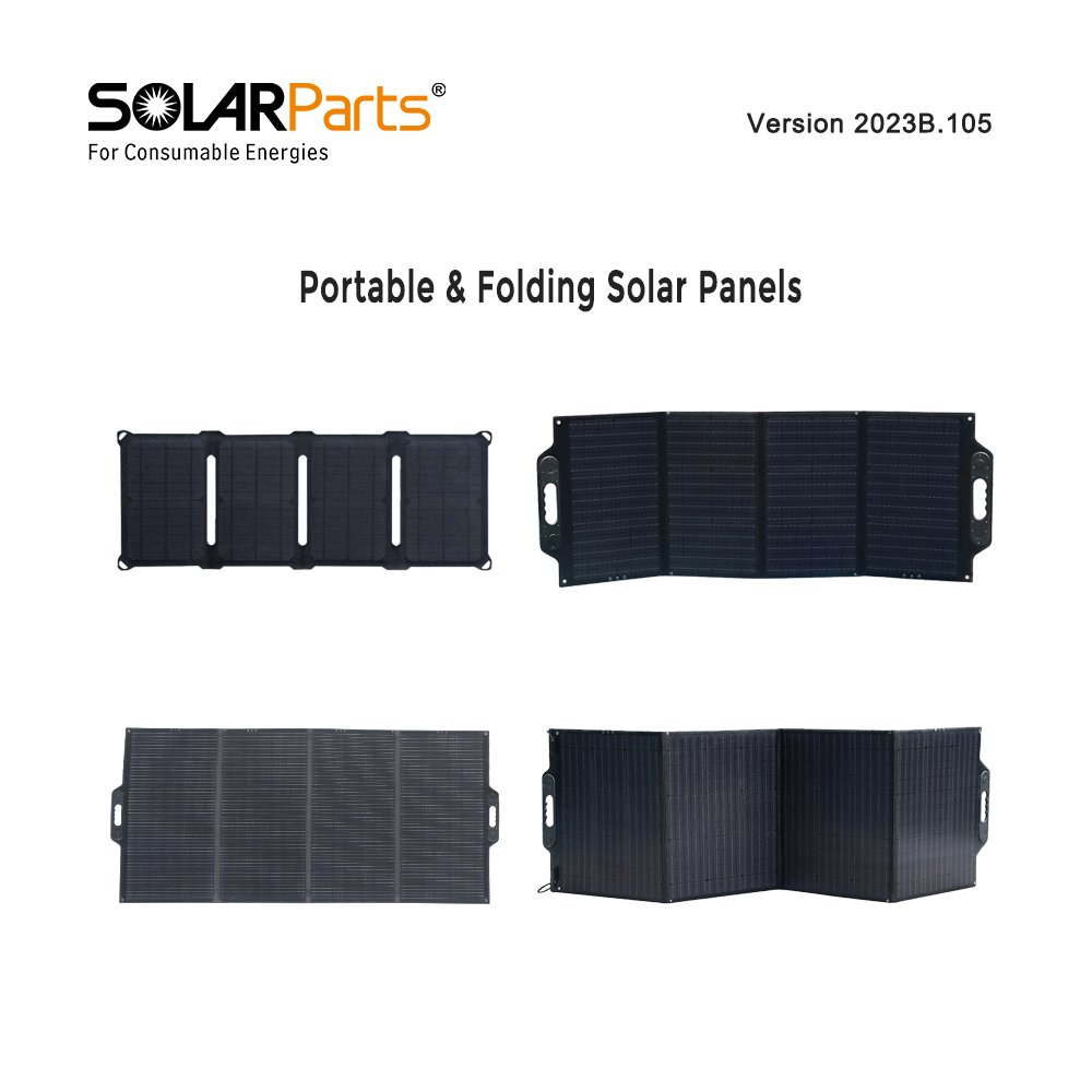 19.8V 100w Portable Solar Panel For Power Station Outdoor RV Camp and Charger