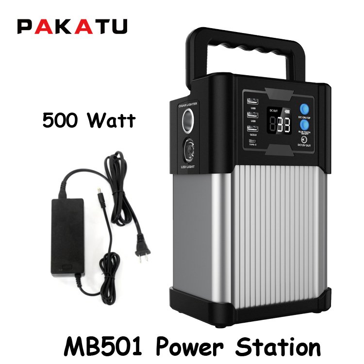 300WH 82500mAh Lithium Battery 100W 300W 500W 110/220V AC DC Portable Power Station Output Solar Power System