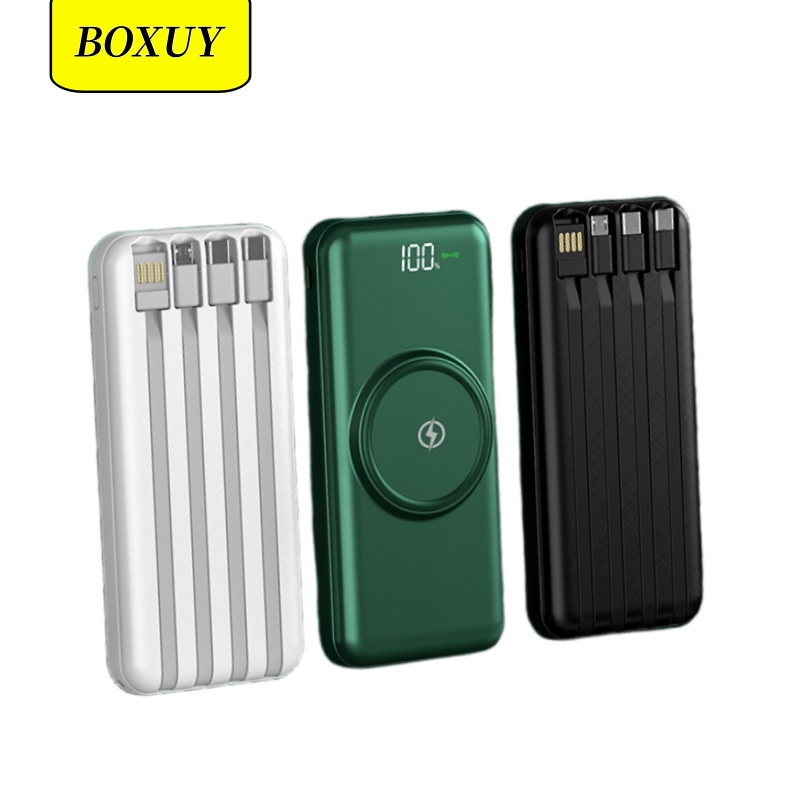 Custom logo 2.1A Fast Quick Charge 10000mAh Power Banks Mobile Phone Portable Powerbank 10000mAh Charger Wireless Power Bank