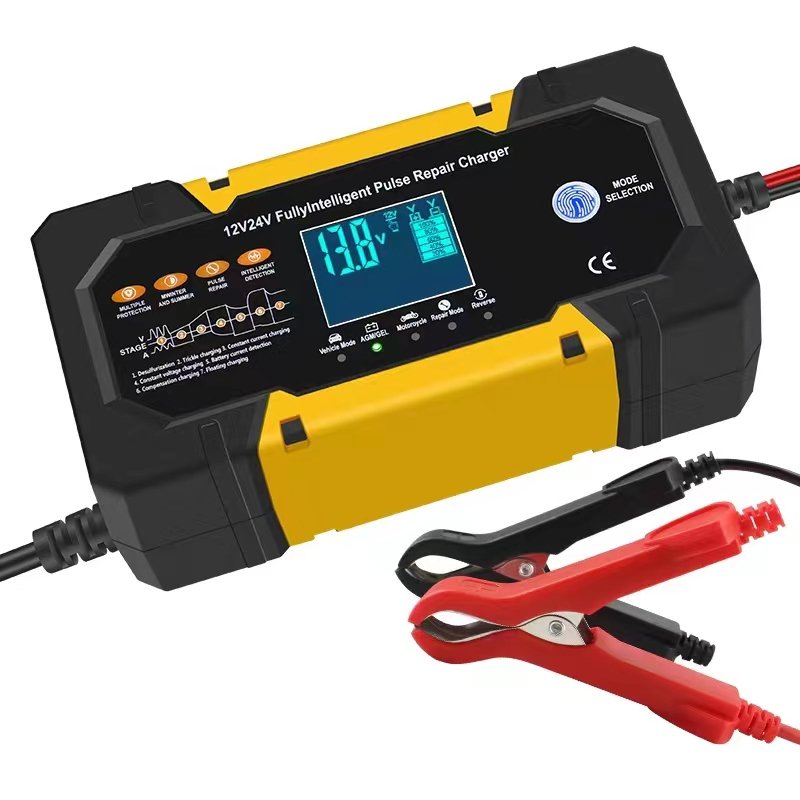 High Quality 12V5A 12V6A Universal lead acid/solar automatic car battery charger pulse repair intelligent charger 12V6A 12V10A