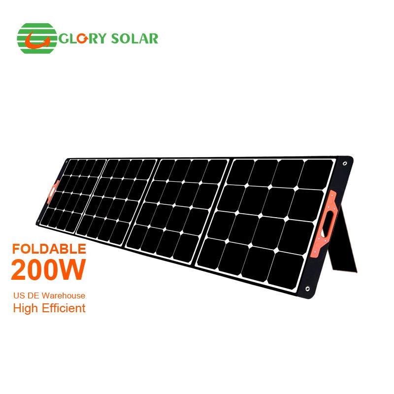 Glory Solar Sunpower 200 Watt 200W 4 folds ETFE Portable Foldable Solar Panel solar panel vendors home use solar panel