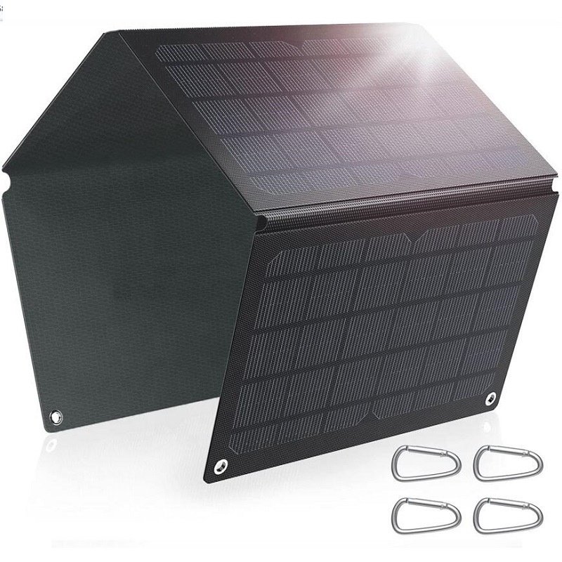 Sunniest 30W Lightweight Folding Solar Panel Charger Camping Portable Solar Panel ETFE waterproof Foldable with 2-USB Port