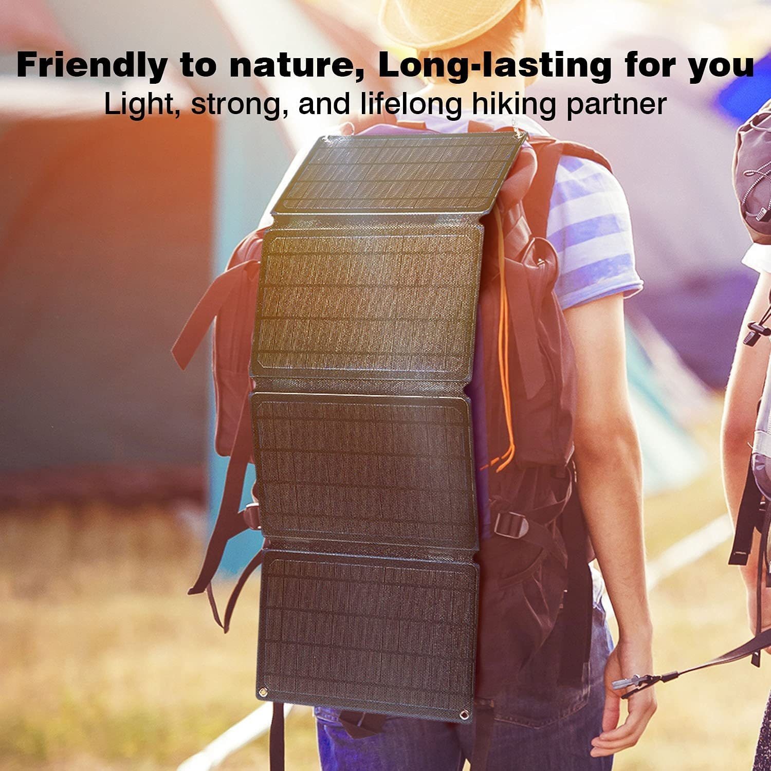 Sunniest 30W Lightweight Folding Solar Panel Charger Camping Portable Solar Panel ETFE waterproof Foldable with 2-USB Port