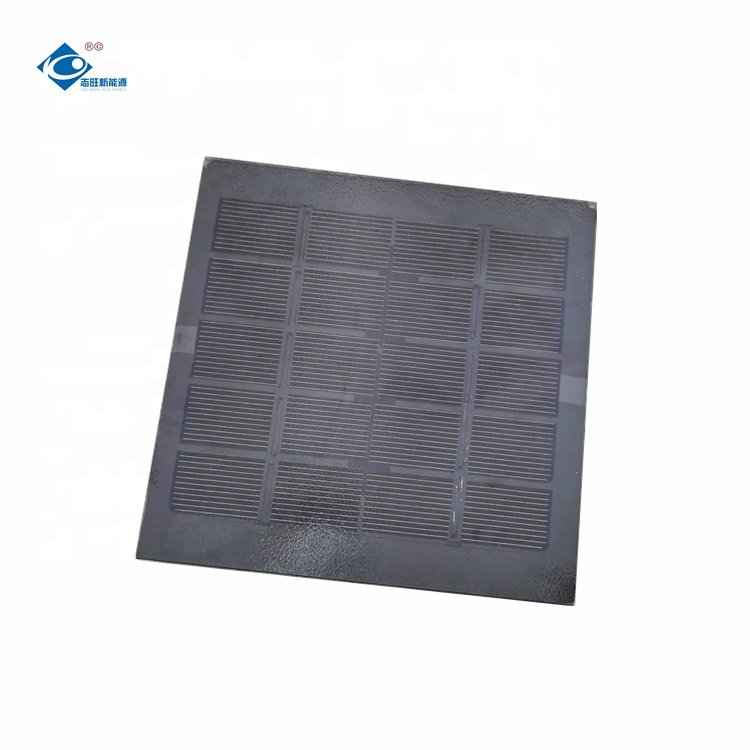 2.3W Transparent Glass Solar Panel ZW-120120-G Glass Laminated Solar Panels 5V Mono Portable Solar Panel Charger 450mA