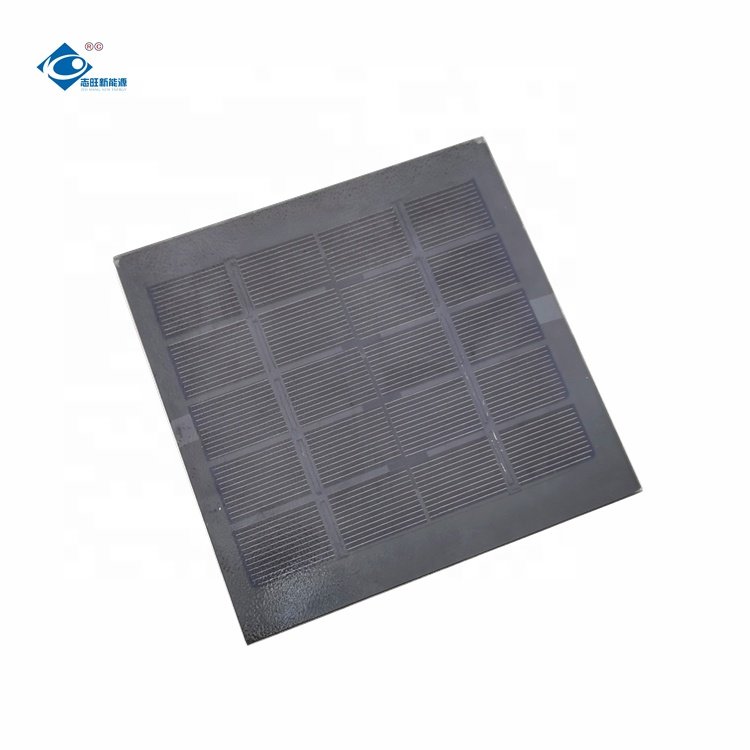 2.3W Transparent Glass Solar Panel ZW-120120-G Glass Laminated Solar Panels 5V Mono Portable Solar Panel Charger 450mA