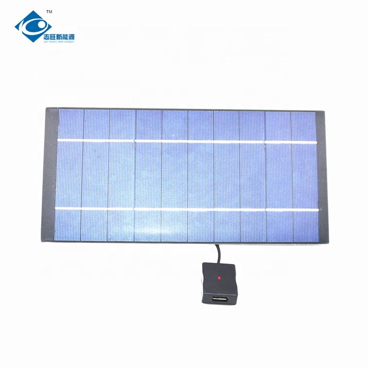 5W Outdoor Flexible Solar Panel Charger ZW-270130-P PET Solar Photovoltaic Panel 5V Camping Foldable Solar Panel