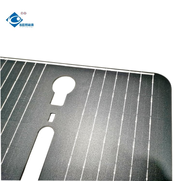 10V Mono Semi-Flexible Solar Panel ZW-15W10V-PET Outdoor Solar Panel Charger 15W Lightweight Solar Photovoltaic Panels Charger