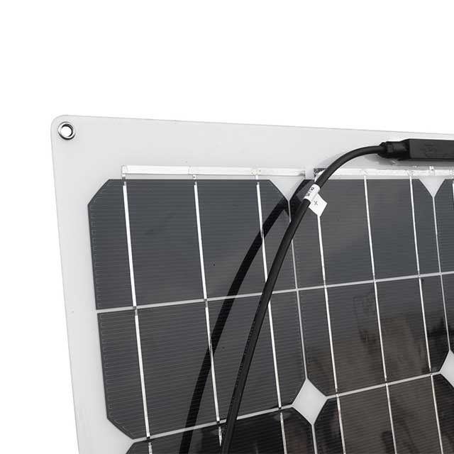 Home Use Small Solar Energy System 12V 24V 50W 80W Balcony Lightweight Rigid Cheap Solar Flexible Panel
