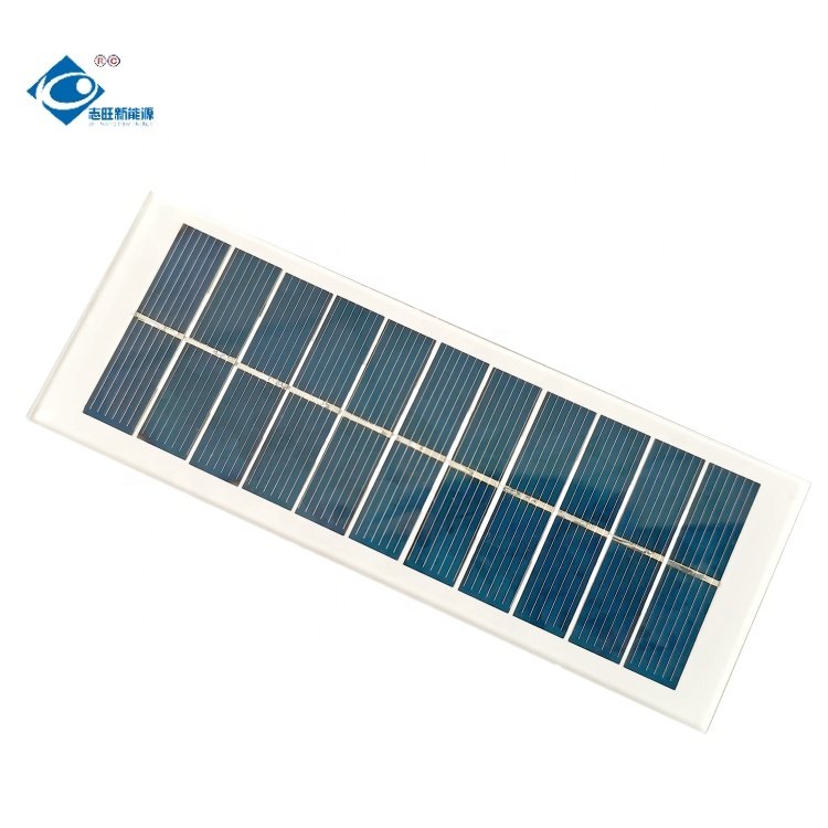 0.77W Poly Solar Photovoltaic Panels 5.5V Glass Laminated Solar Panel ZW-13247-G Transparent Glass Solar Panel Charger