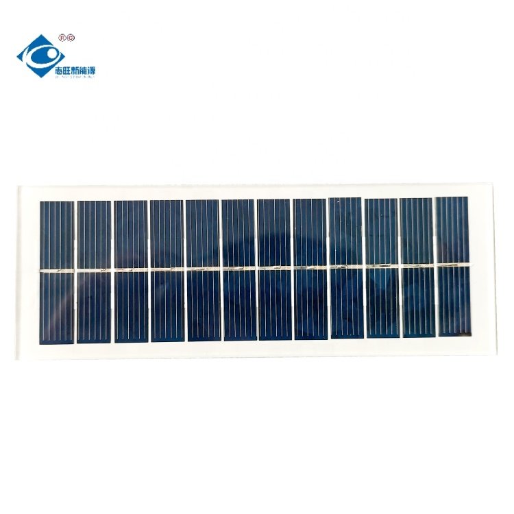 0.77W Poly Solar Photovoltaic Panels 5.5V Glass Laminated Solar Panel ZW-13247-G Transparent Glass Solar Panel Charger