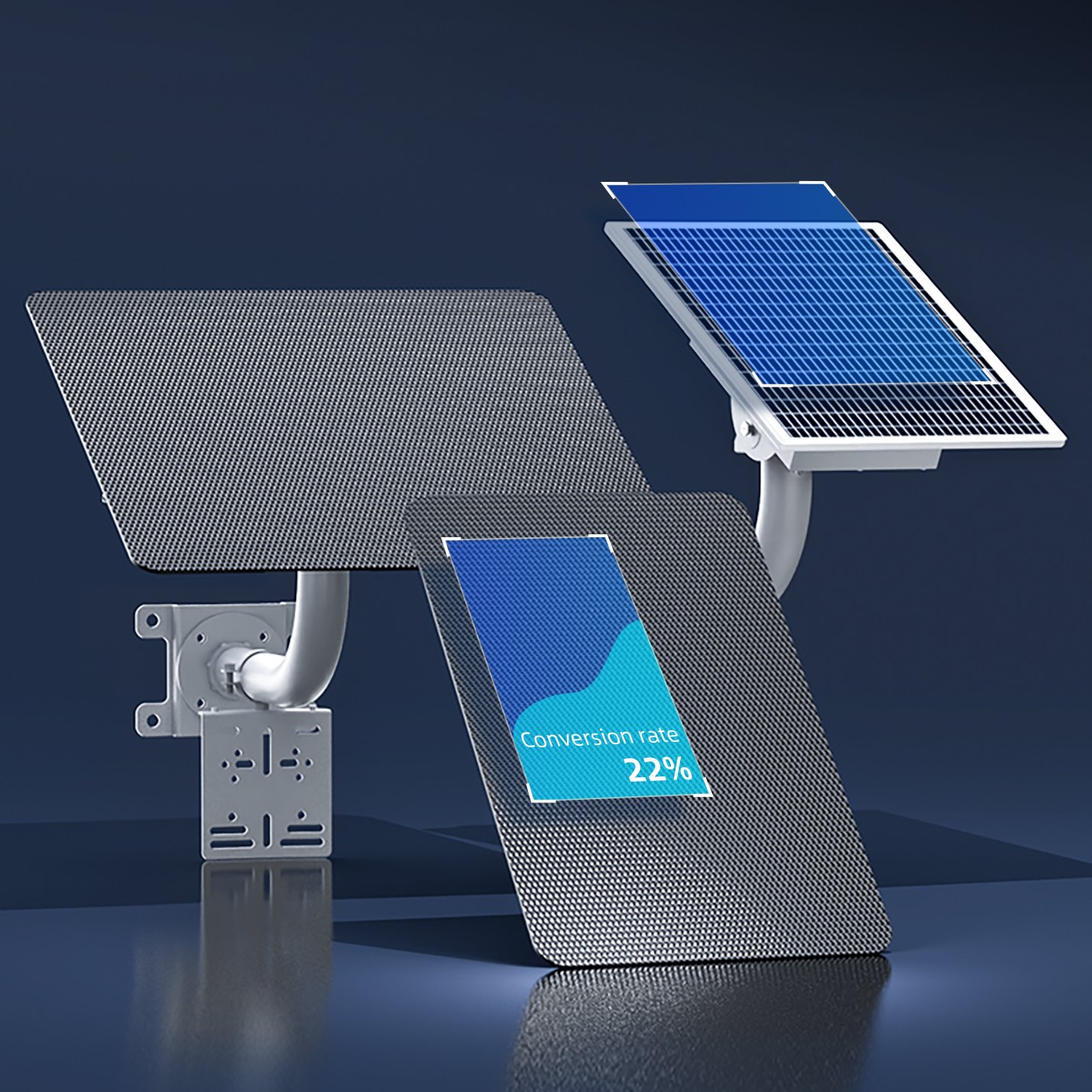 TecDeft Glassless Solar Panels 30W Off Grid With Battery 30AH 45AH 60AH Outdoor IP65 Solar Charger Panel Kits For CCTV Camera