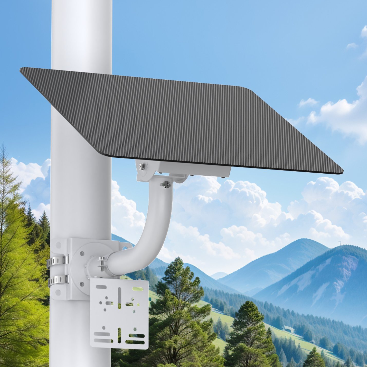 TecDeft Glassless Solar Panels 30W Off Grid With Battery 30AH 45AH 60AH Outdoor IP65 Solar Charger Panel Kits For CCTV Camera