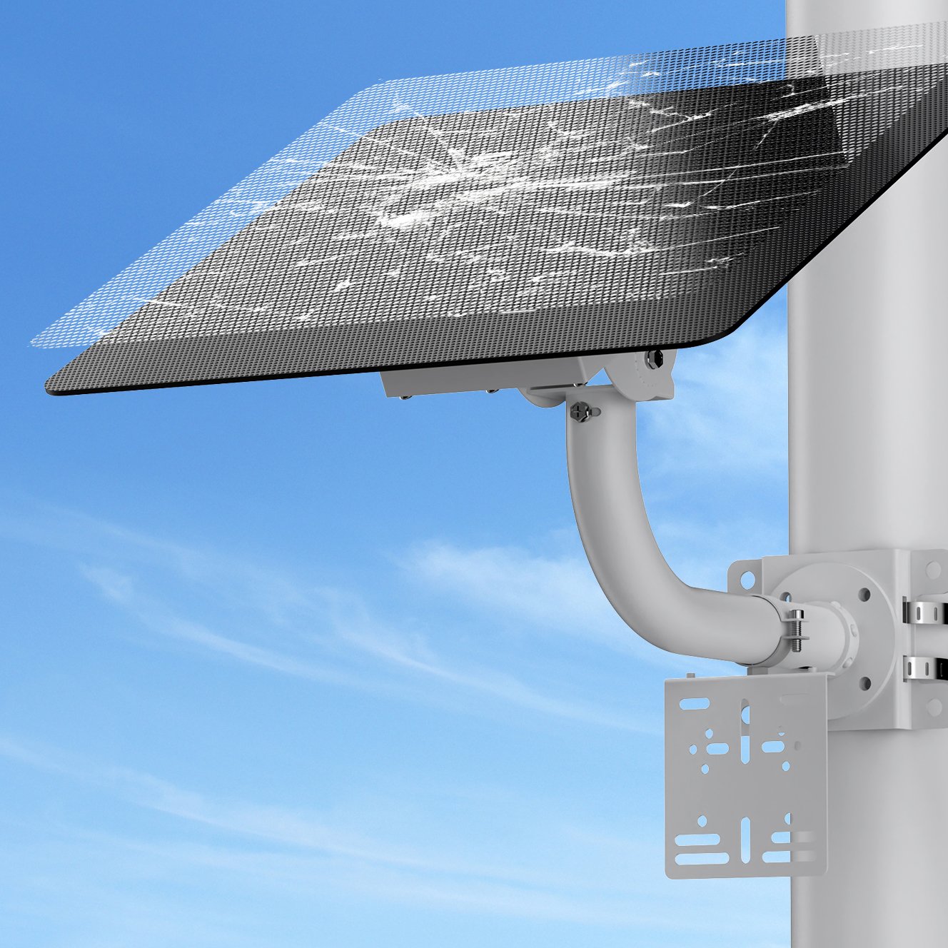TecDeft Glassless Solar Panels 30W Off Grid With Battery 30AH 45AH 60AH Outdoor IP65 Solar Charger Panel Kits For CCTV Camera