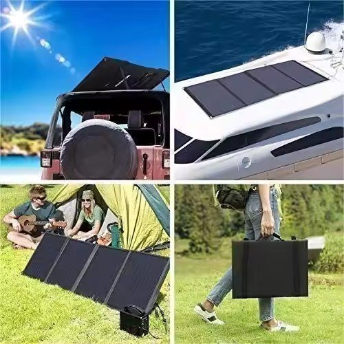 Portable Folding Solar Panel Charger 100W 18V Mono Sunpower Foldable for Camping Hiking battery charging 28w 30w 60w 120w 15A
