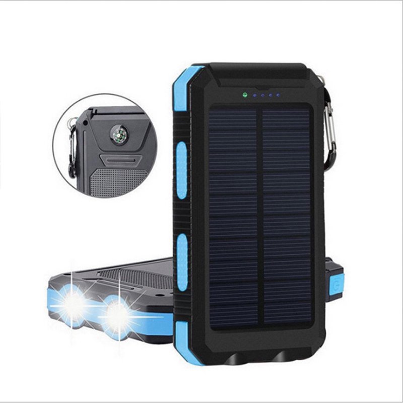 High Quality 20000 Mah Solar Panel Waterproof Power Bank Slim Quick Charging Portable Solar Power Bank