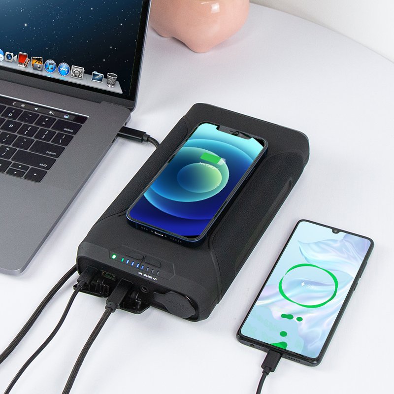 24V 70000mAh Portable Power Station Solar Charge Pack for Outdoor Travel Fishing Camping Power Pack Power Bank