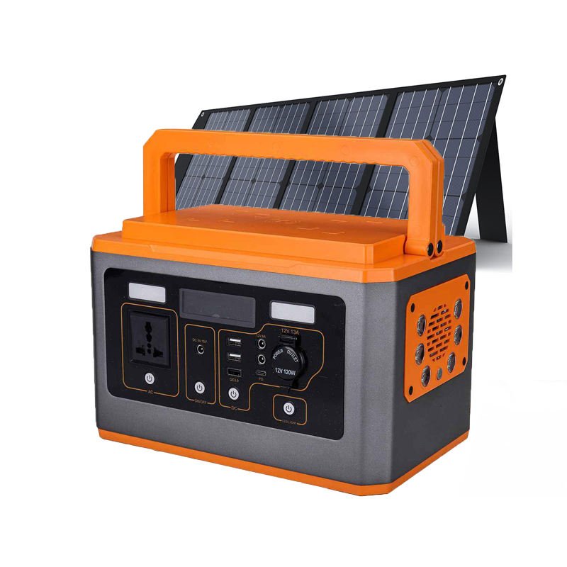 lithium portable pack power banks & power station 500W solar home energy storage power supply outdoor