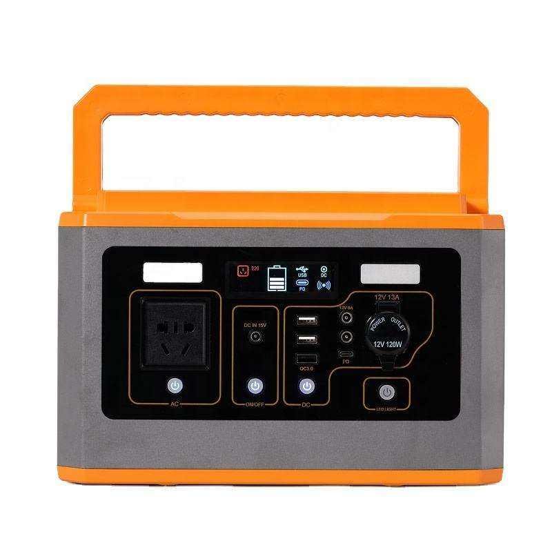 lithium portable pack power banks & power station 500W solar home energy storage power supply outdoor