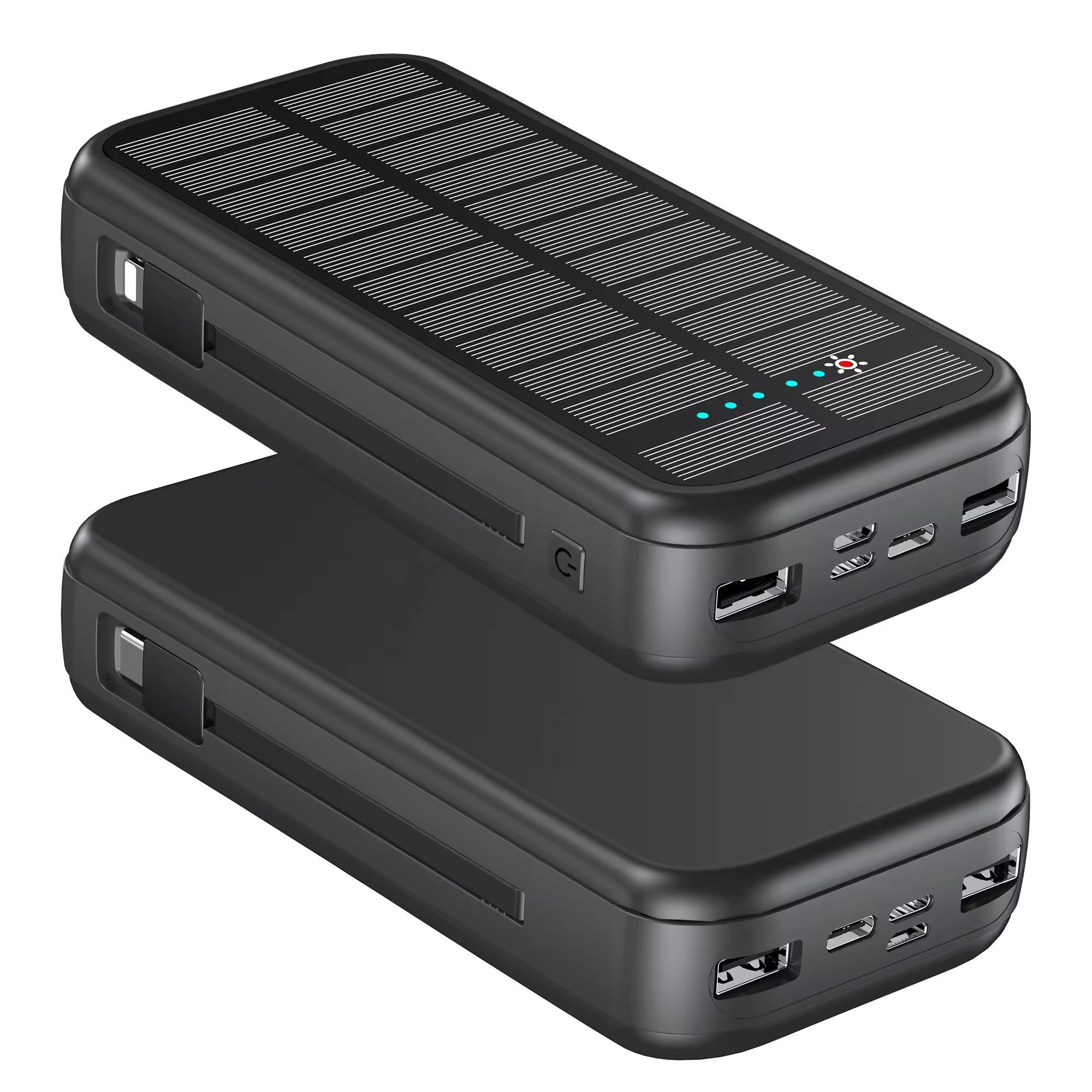 Solar Charger Power Bank, 20000mAh Portable Phone Charger, PD20W QC3.0 Fast Charging External Battery Pack
