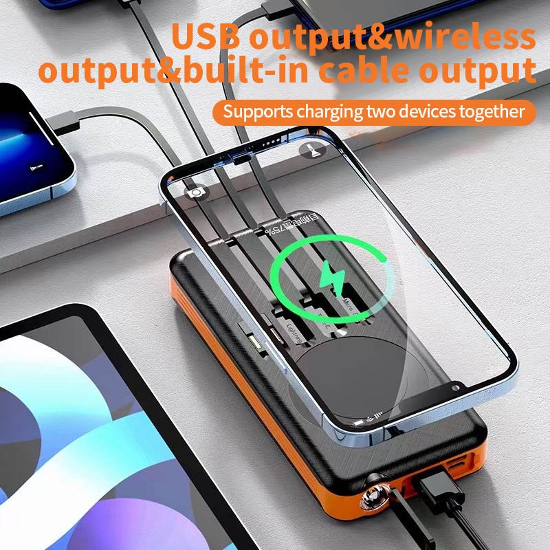 Solar Panel Wireless Powerbank Energy 10000mah Yelomin Customized Portable With Led Display Torches Mobile Phones Smart Tablet