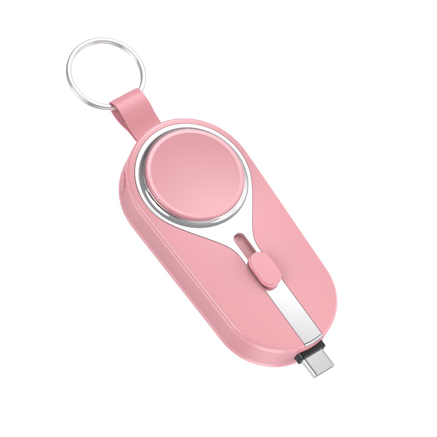 2024 New Arrivals OEM 4 in 1 Solar Power Bank Ultra Mini Key Chain Magnet Wireless Power Fast Charging For iWatch For iphone