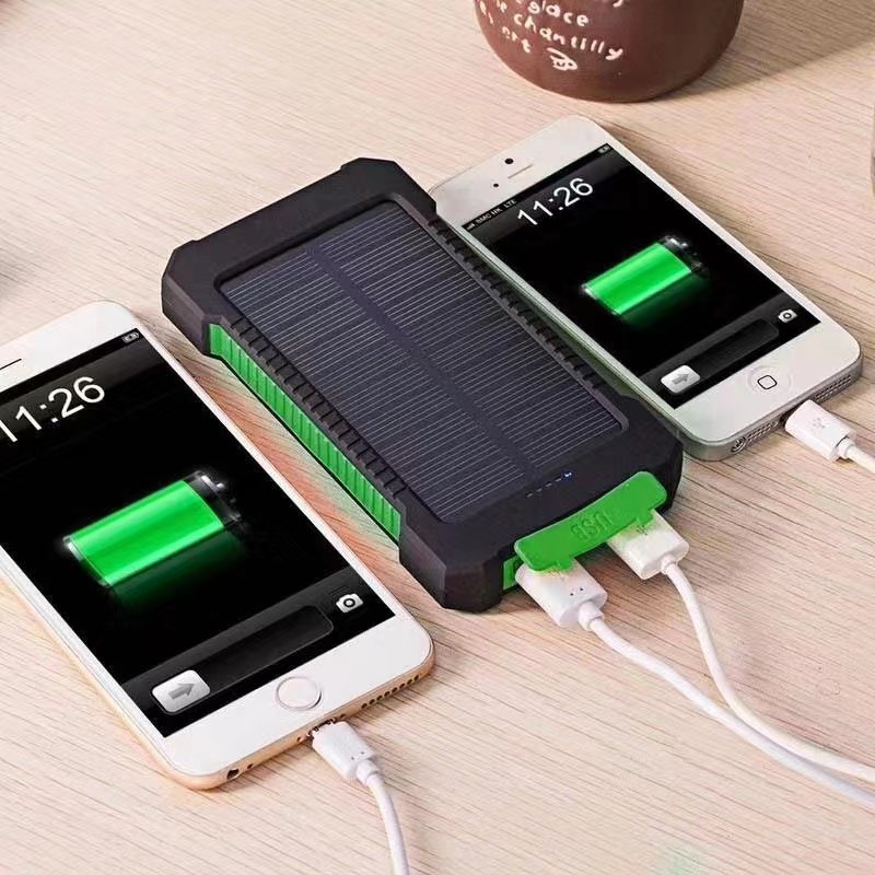 Portable 20000mah to 26800mah Waterproof Outdoor Solar Power Bank High Capacity Wireless Charger for Camping