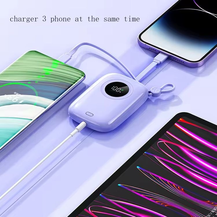 Portable Fast Charge Power Bank Mobile Phone Charging Bank 10000mah Mini Compact For Smart Devices