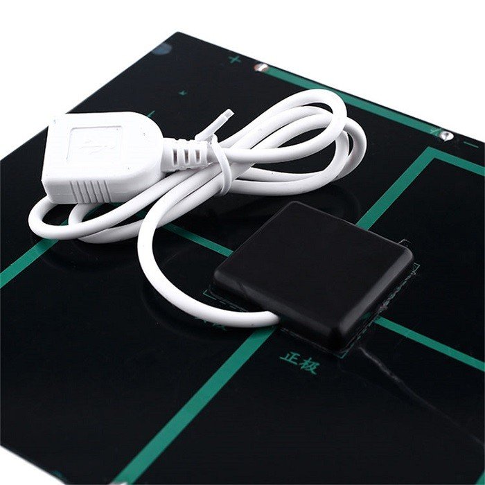 BUHESHUI 3.5W 6V Polycrystalline Solar Charger Panel USB Solar Cell Phone Fast Charging Power Bank 135*165MM