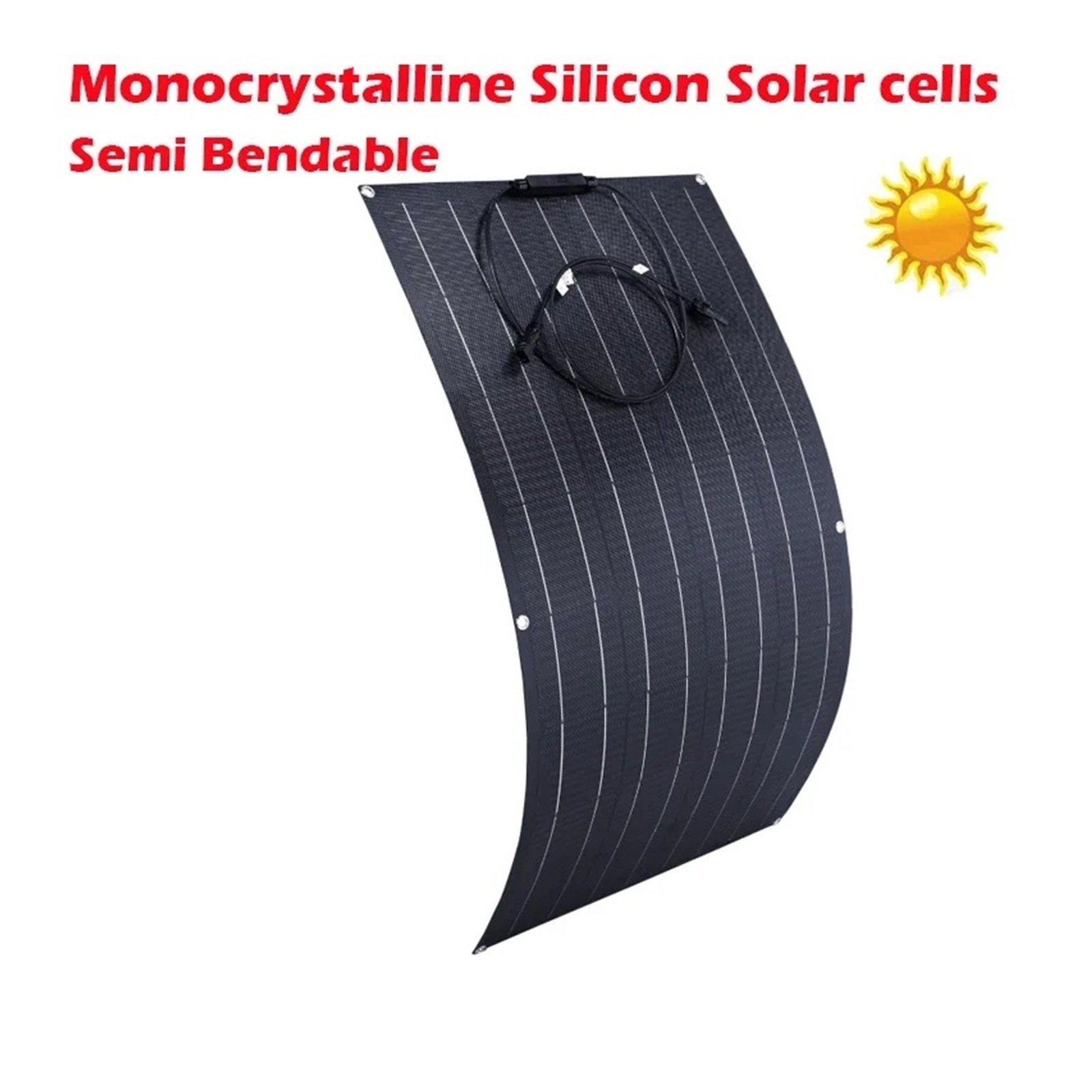 Senhuo The Portable ETFE PET Flexible Solar 100W Photovoltaic Single Crystal Panel System Charger For Outdoor Use