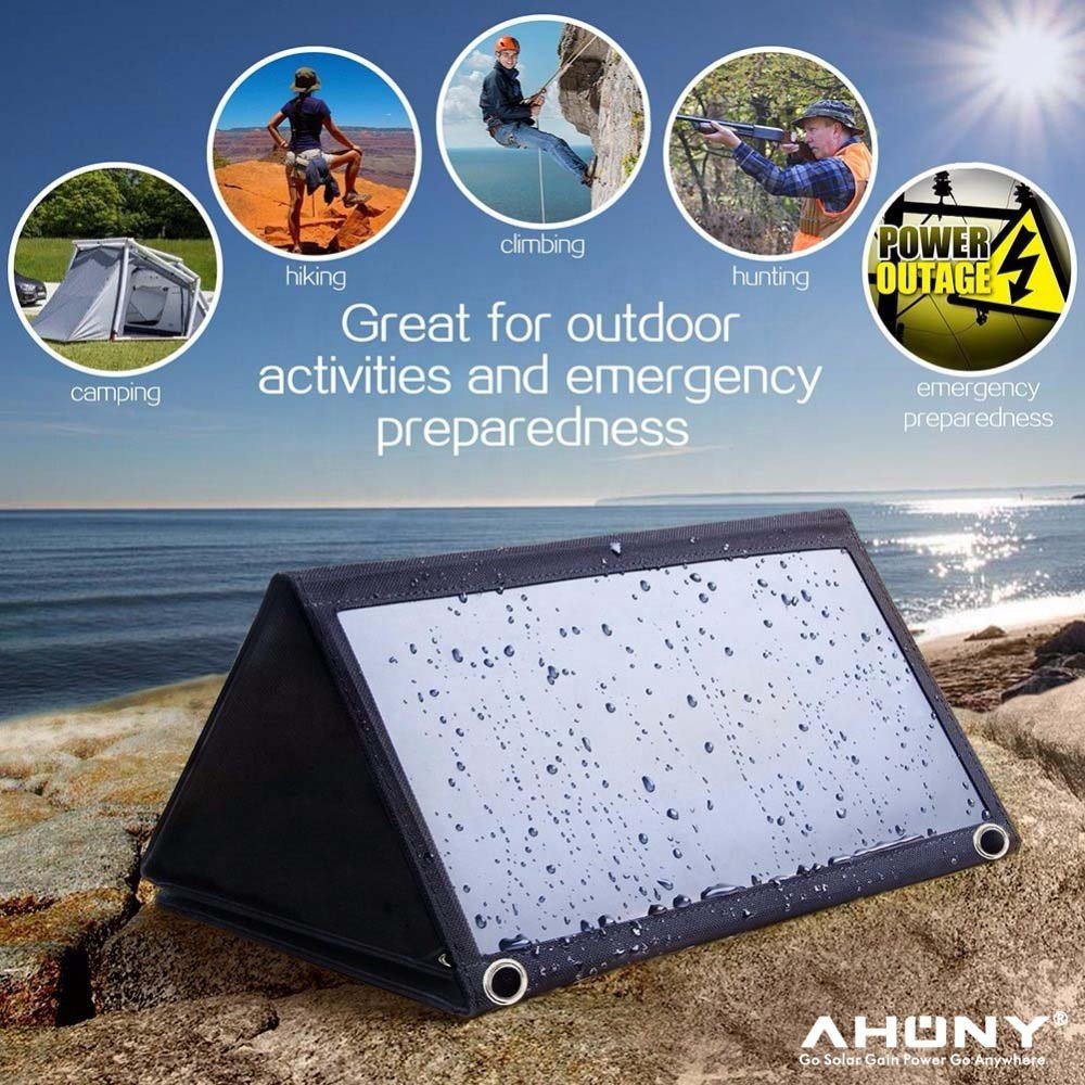 21w solar charger quick charge technology mppt over voltage current charging protection for smartphone powerbank hiking climb rv