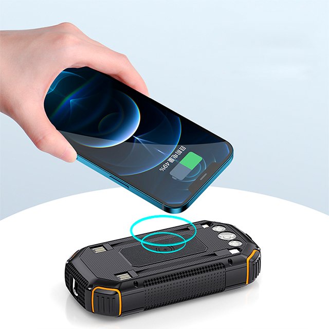 UUTEK PB203B latest design all-in-one mobile power 20000mAh portable charger mobile power solar power bank with flashlight