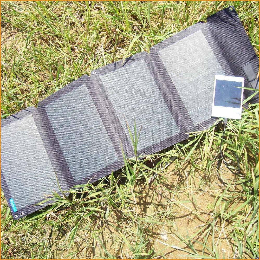 Portable ETFE thin film solar charger charge for electronic devices in wild adventure expeditions