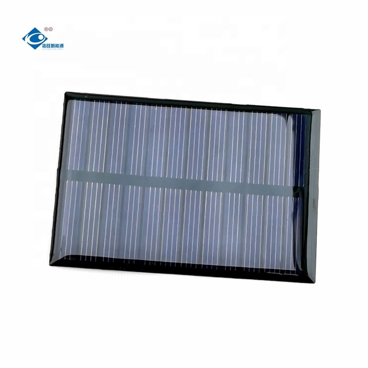 Customized Epoxy Resin Solar Panel 0.7W Mini Solar Panels Charger ZW-8055-6V Poly Mini Solar Panels Power Charger 6V